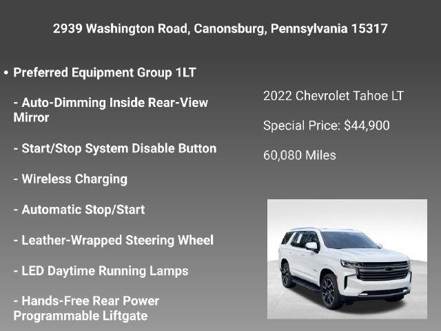 Certified 2022 Chevrolet Tahoe LT w/ LT Signature Plus Package AWD/4WD image 10