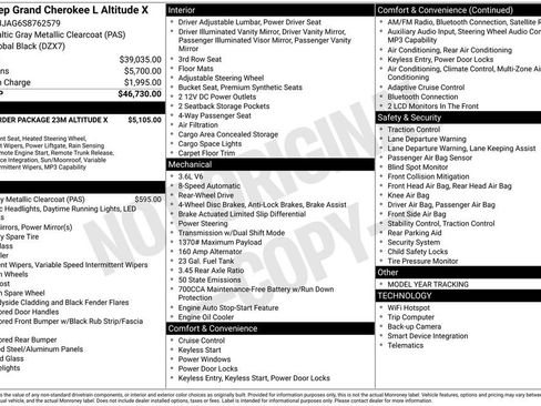 New 2025 Jeep Grand Cherokee L Altitude image 3