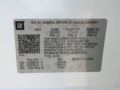 Certified 2020 Chevrolet Equinox Premier w/ Premier Redline Edition image 33