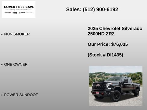 Used 2025 Chevrolet Silverado 2500 ZR2 w/ Technology Package AWD/4WD image 12