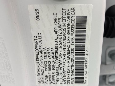 New 2025 Honda Accord LX image 29