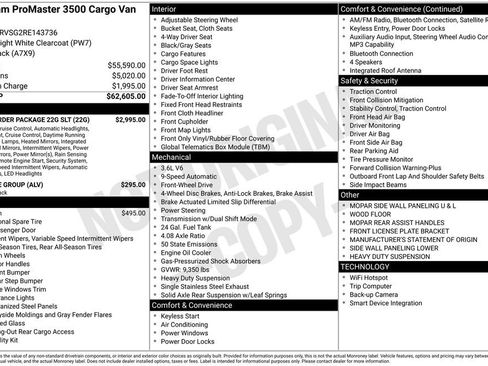 Used 2024 RAM ProMaster 3500 w/ Quick Order Package 22G SLT image 4