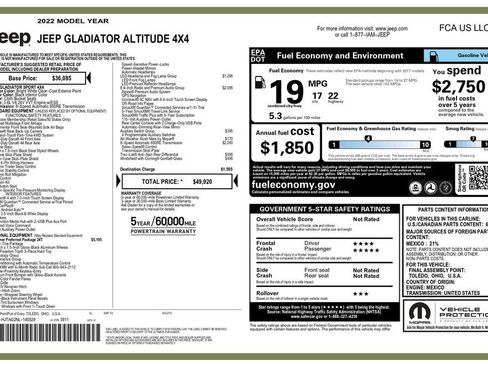 Used 2022 Jeep Gladiator Sport image 3