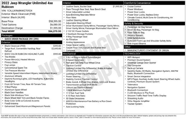 Used 2022 Jeep Wrangler Unlimited Rubicon 4xe AWD/4WD image 34