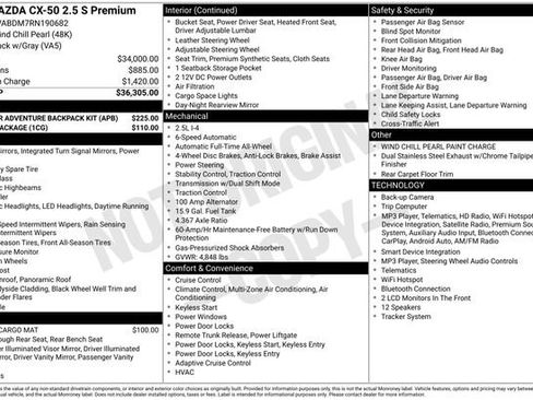 Certified 2024 MAZDA CX-50 AWD 2.5 S image 30