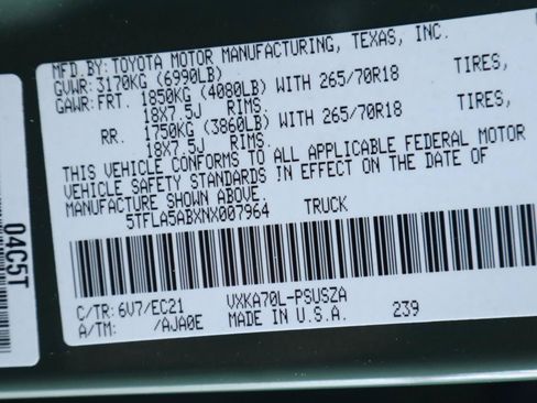 Used 2022 Toyota Tundra SR5 w/ SR5 Premium Package RWD image 46