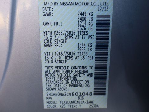 Used 2012 Nissan Xterra PRO-4X w/ Pro-4x Leather Pkg image 45