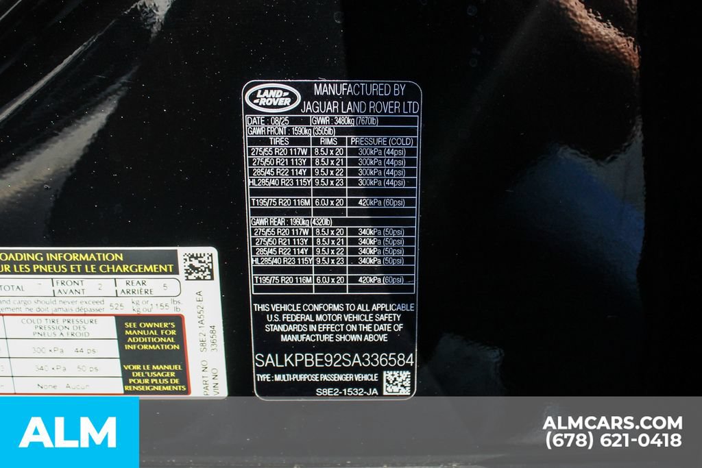 Used 2025 Land Rover Range Rover Long Wheelbase SE AWD/4WD image 38
