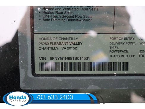 New 2026 Honda Pilot Elite image 39