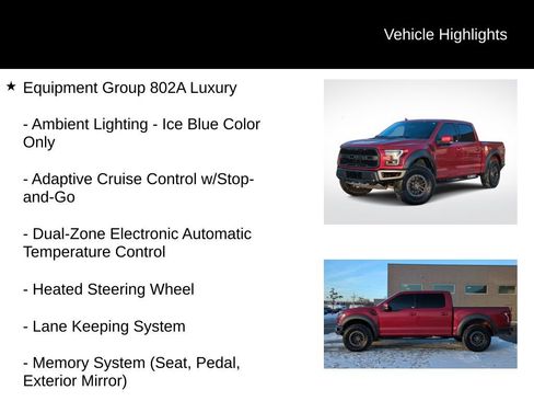 Used 2020 Ford F150 Raptor w/ Equipment Group 802A Luxury image 16