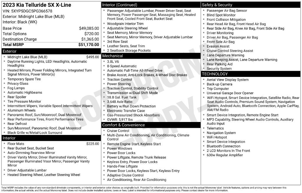 Certified 2023 Kia Telluride SX X-Line AWD/4WD image 7