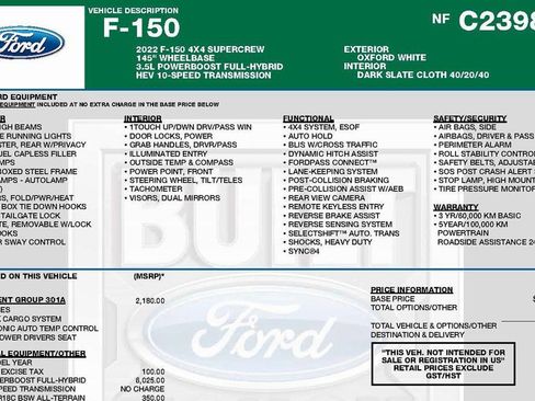 Used 2022 Ford F150 XLT w/ Equipment Group 301A Mid image 3
