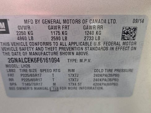 Used 2015 Chevrolet Equinox LT FWD image 11