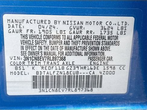 Used 2024 Nissan Versa SV image 28