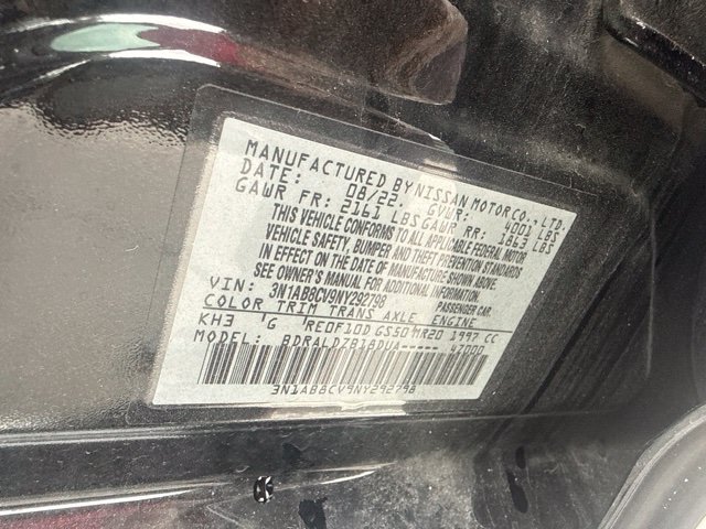 Used 2022 Nissan Sentra SV w/ Trunk Package FWD image 13