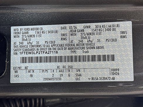 New 2026 Ford F150 XLT w/ Equipment Group 302A MID AWD/4WD image 24