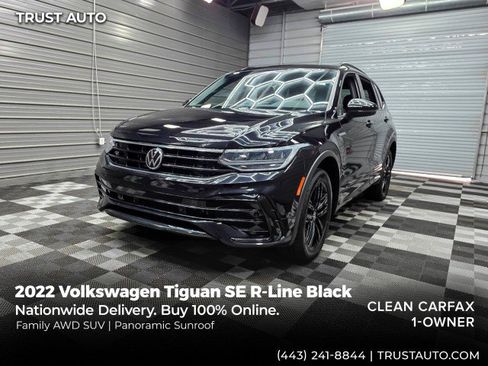 Used 2022 Volkswagen Tiguan SE R-Line AWD/4WD image 1