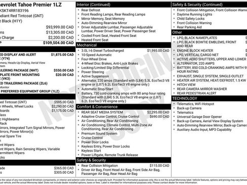 Used 2024 Chevrolet Tahoe Premier AWD/4WD image 2