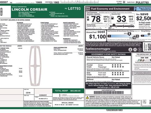 Used 2023 Lincoln Corsair Grand Touring w/ Equipment Group 302A image 5