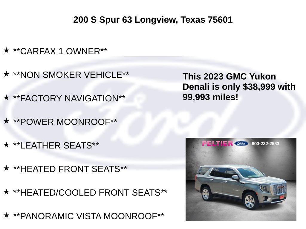 Used 2023 GMC Yukon Denali w/ Max Trailering Package RWD image 25
