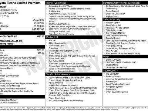 Used 2019 Toyota Sienna Limited Premium w/ Carpet Mat Package FWD image 27