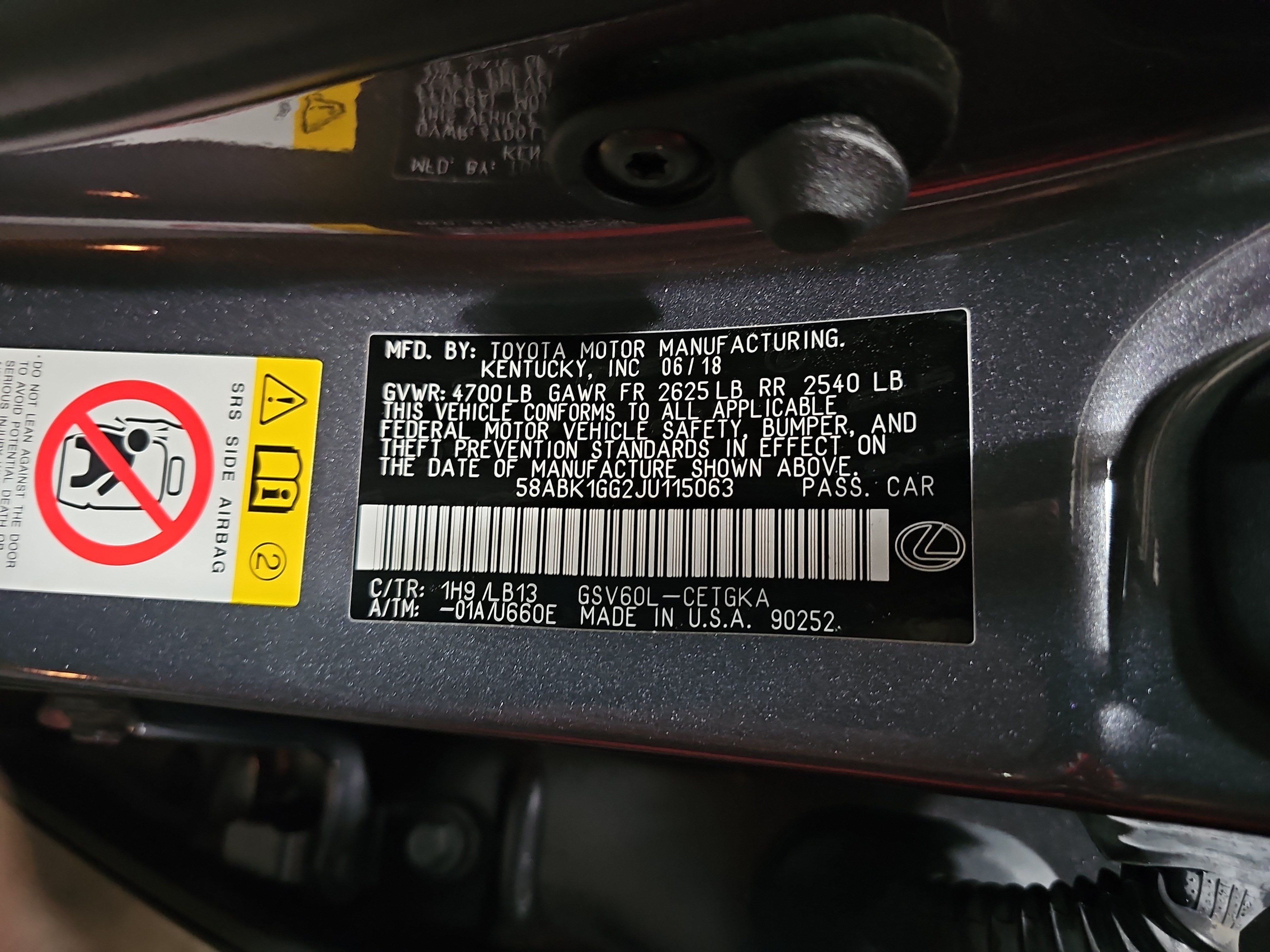 Used 2018 Lexus ES 350 w/ Luxury Package w/Wood Trim FWD image 37