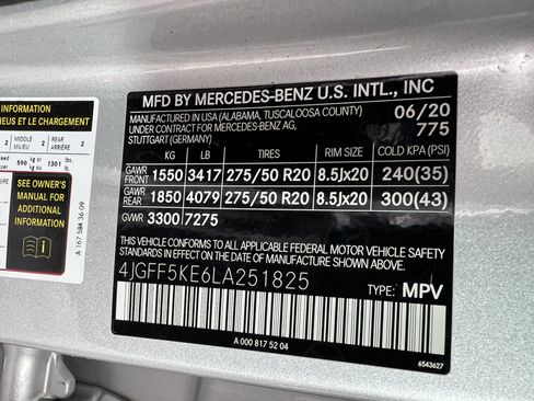 Certified 2020 Mercedes-Benz GLS 450 450 image 33