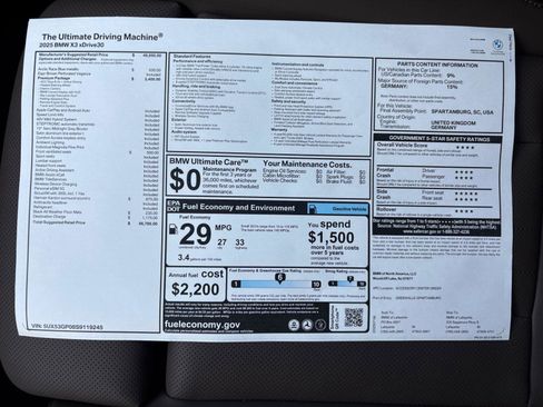 Used 2025 BMW X3 xDrive30i w/ Premium Package image 33