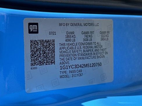 Used 2021 Chevrolet Corvette Stingray Premium Conv w/ Battery Protection Package RWD image 28
