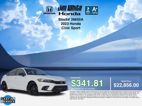 Used 2023 Honda Civic Sport image 3