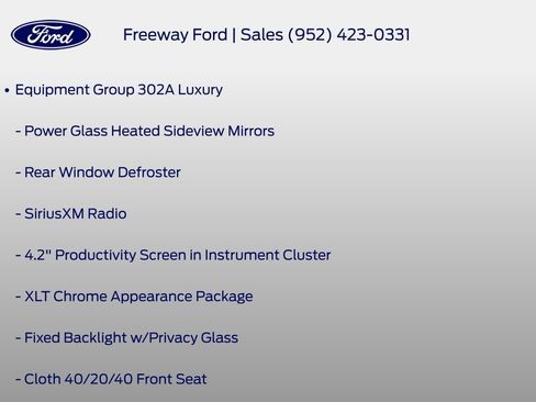 Certified 2020 Ford F150 XLT w/ Equipment Group 302A Luxury AWD/4WD image 8