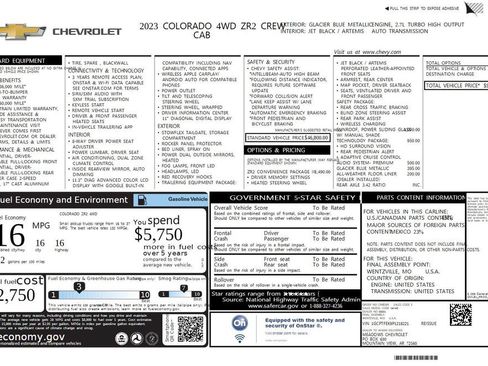 Used 2023 Chevrolet Colorado ZR2 w/ ZR2 Convenience Package III AWD/4WD image 43