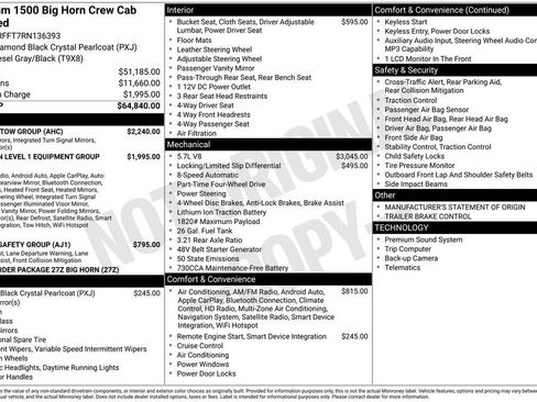 Used 2024 RAM 1500 Big Horn w/ Trailer Tow Group AWD/4WD image 2