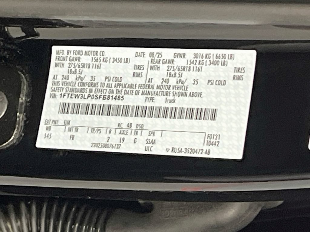 Used 2025 Ford F150 XLT w/ Equipment Group 302A MID AWD/4WD image 33