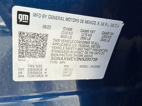 Used 2022 Chevrolet Equinox RS w/ RS Leather Package image 28