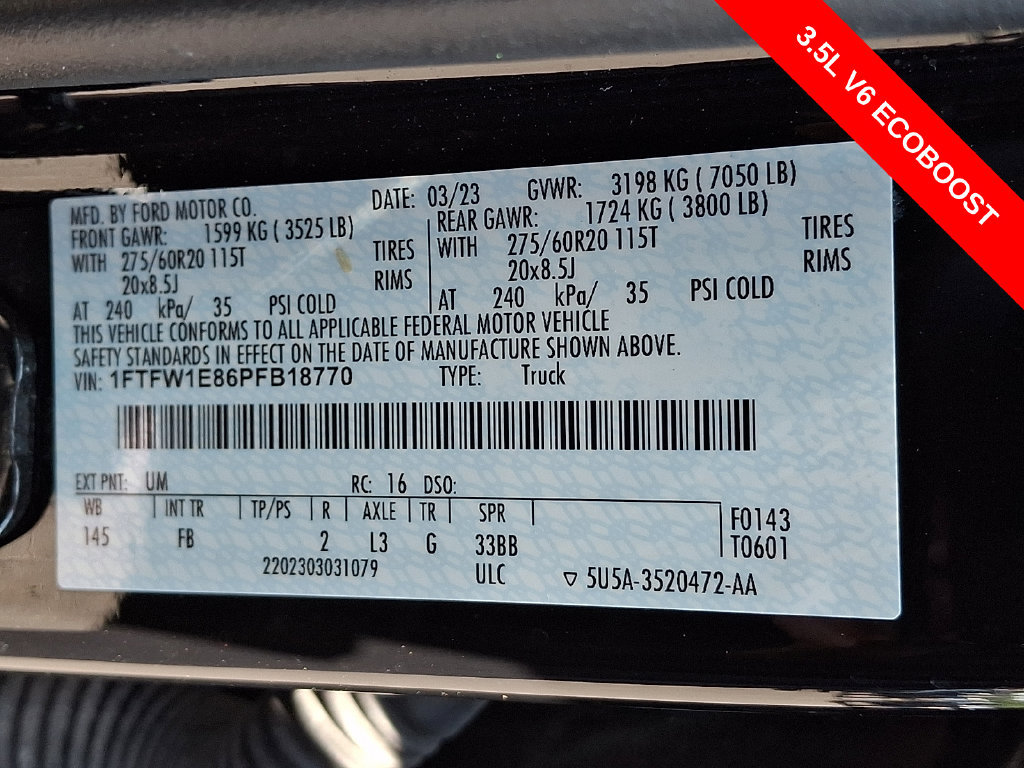Used 2023 Ford F150 XLT w/ Equipment Group 302A High AWD/4WD image 28