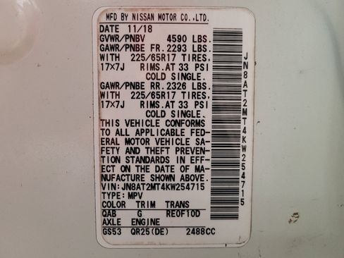 Used 2019 Nissan Rogue SV FWD image 33