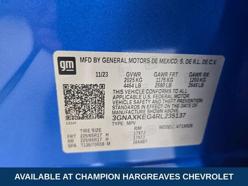 Certified 2024 Chevrolet Equinox LT w/ LPO, Floor Liner Package FWD image 42