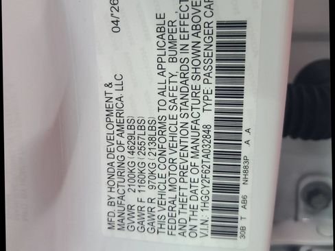 Used 2026 Honda Accord EX-L image 3