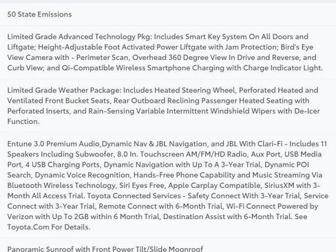 Used 2019 Toyota RAV4 Limited w/ Advanced Technology Package FWD image 31