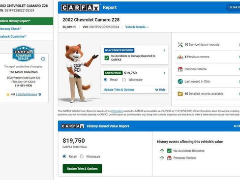 Used 2002 Chevrolet Camaro Z28 w/ Preferred Equipment Group 2 image 12