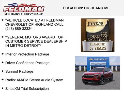 New 2026 Chevrolet Trax RS w/ Sunroof Package image 3