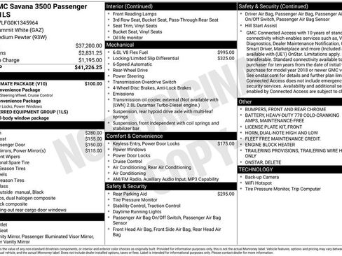 Used 2019 GMC Savana 3500 LS w/ Cold Climate Package image 29