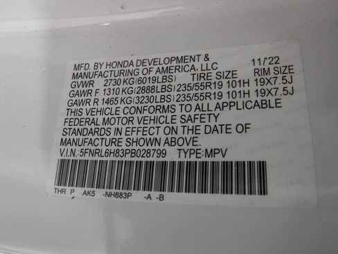 Used 2023 Honda Odyssey Touring image 45