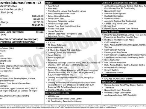 New 2026 Chevrolet Suburban Premier AWD/4WD image 2