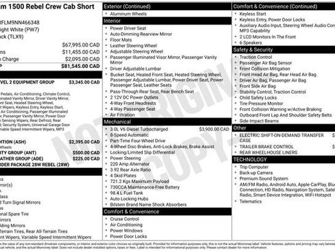 Used 2022 RAM 1500 Rebel AWD/4WD image 47
