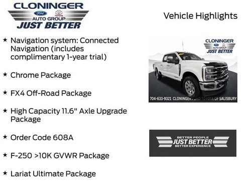 Used 2024 Ford F250 Lariat w/ Lariat Ultimate Package AWD/4WD image 3