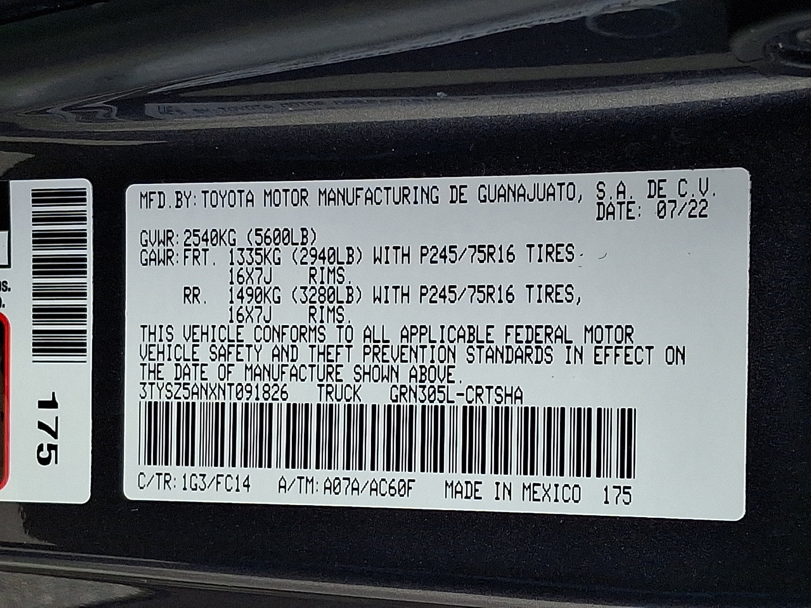 Certified 2022 Toyota Tacoma SR5 AWD/4WD image 27