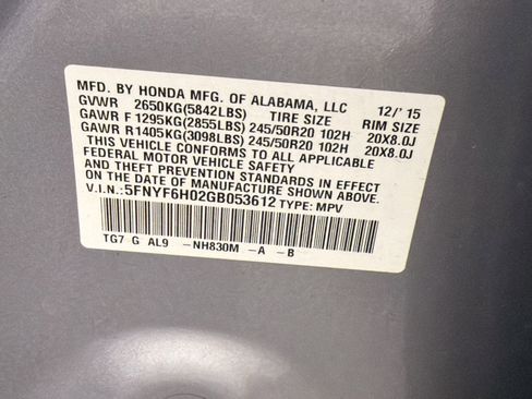 Used 2016 Honda Pilot Elite image 18