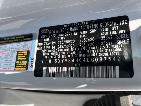 Used 2020 Kia Telluride EX w/ EX Premium Package FWD image 39